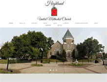 Tablet Screenshot of highlandmethodist.com